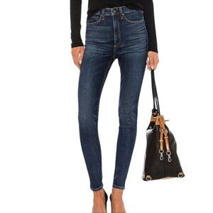 Rag & Bone Womens High Rise Skinny Jeans Dark Wash Size 31 Made In USA Premium D
